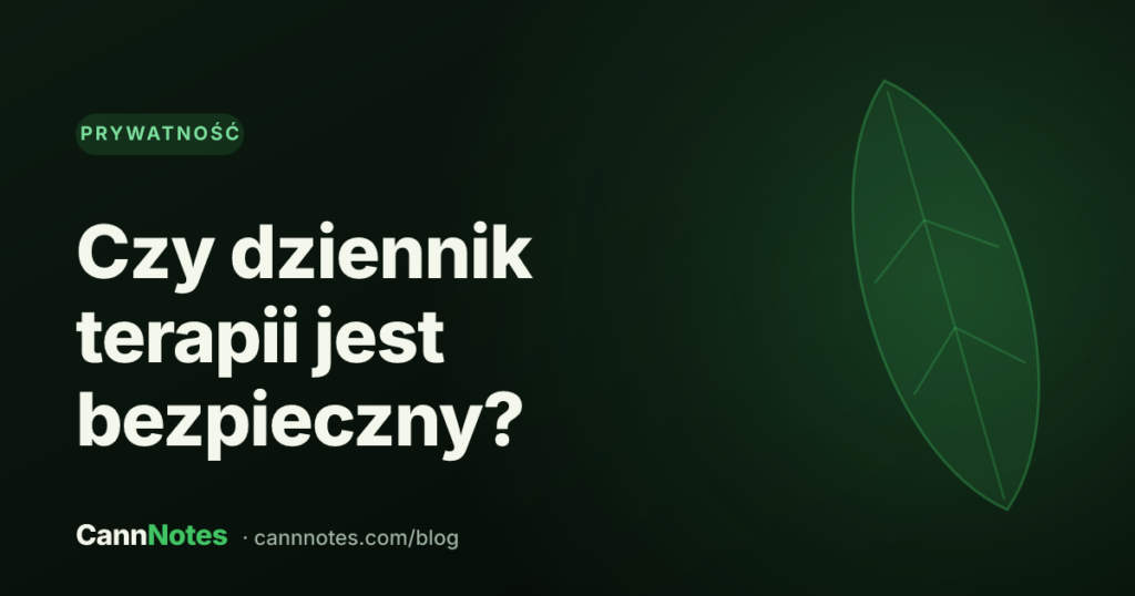 Kłódka na ekranie telefonu — prywatność aplikacji-dziennika terapii