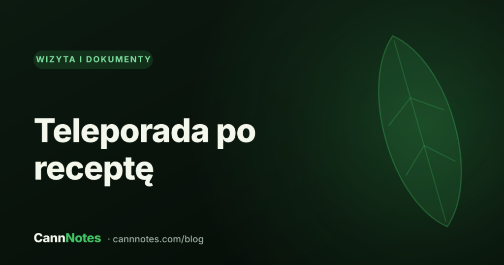 Pacjent podczas teleporady po receptę na medyczną marihuanę na ekranie laptopa